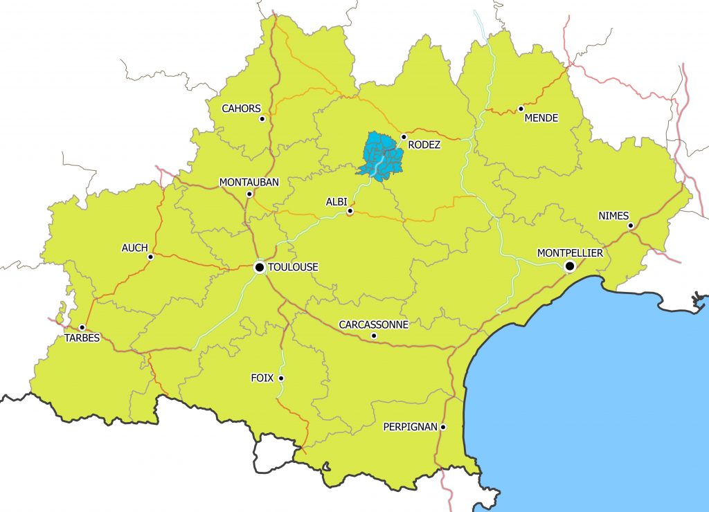 Situation du Pays Ségali en Occitanie